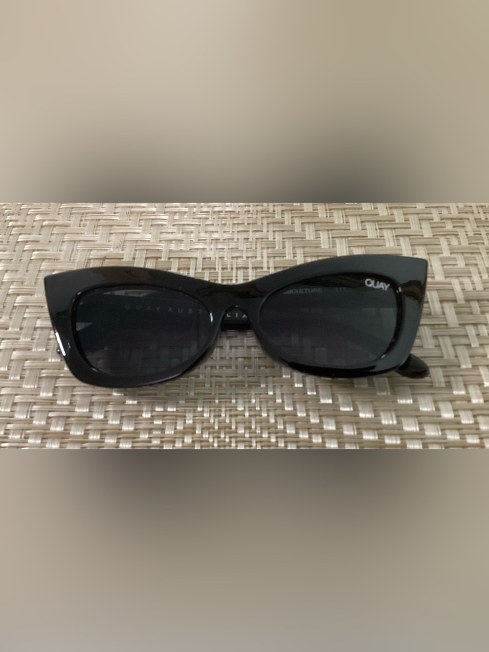 Quay Australia Subculture 111 Black Cat-Eye Sunglasses - Picture 5 of 6